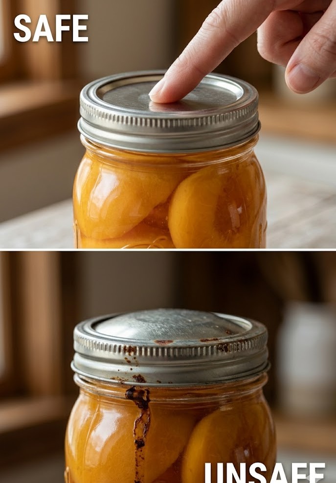 A Tale of Two Lids: Safe Vacuum vs. Dangerous Spoiled Canned Food