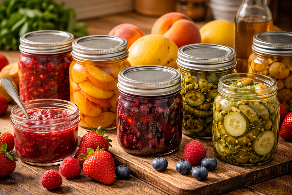 high acid foods for water bath canning